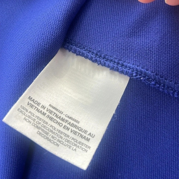 NIKE Golf ERIN HILLS GC 2017 US Open Blue 1/4 Zip NIKE Golf Sweatshirt Sz XL - Picture 9 of 15